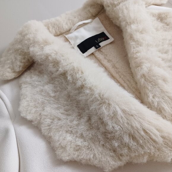 Utex Faux Fur/Shearling Coat - Picture 3 of 15